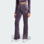 adidas Velvet Joggers With Rhinestone Trefoil Women