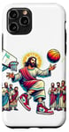 Coque pour iPhone 11 Pro Ballin with the Messiah Rejoignez la communauté Jesus Basketball