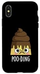 Coque pour iPhone X/XS Jeu de mots amusant Poo-ding