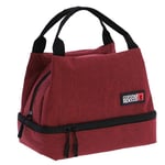 Coronel Tapiocca - Sac Isotherme Repas Parfait pour Bureau, Pique-nique, Voyages - lunch box isotherme - sac lunch box - petit sac isotherme - glacière souple isotherme - Bristol (Rouge)