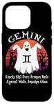 Coque pour iPhone 16 Pro Retro Ghost Zodiac Sign Gemini Funny Halloween