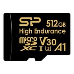 SILICON POWER Golden Series - High Endurance - flash-minneskort - 512 GB - microSDXC UHS-I U3