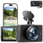 VANTRUE N4 Triple Dashcam Voiture 4K+2.5K+1080P, Camera Embarquée 4k HDR  30FPS Avant Arrière et Intérieur, 3 Canaux 360 Degrés 24h. Mode Parking  Jour et Nuit, Vision Nocturne IR, écran 2.45 - Équipement