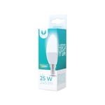 LED-lampe E14, C37, 3W, 230V, 4500K, Hvit nøytral