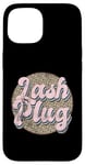 iPhone 15 Vintage Lash Plug Lash Tech Lash Artist Leopard Lash Case