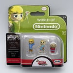 Figurines Zelda The Windwaker World of Nintendo Micro Land Link Arielle Mémé