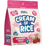 Applied Nutrition Cream of Rice - High Carbohydrate Cream of Rice Supplement, Source of Energy for Breakfast & Snacks, Easy to Digest, Low Sugar, Low Fat, Vegan, 1kg (Raspberry Ripple)