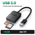 UGREEN Lecteur De Carte 4-en-1 USB3.0/USB-C Micro SD SD TF CF MS Carte Compact Flash Adaptateur pour Ordinateur Portable PC Multi OTG Lecteur de Carte à - Type USB3.0 2-in-1