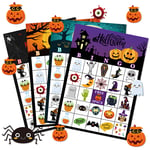 Halloween Bingo Spel Halloween Fest för Barn 24 Spelare Kort Spel Skola Klassrum Familj Aktiviteter Halloween Festgåvor