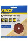 Kinzo 71737 5 Disques Papier abrasif à bois Ø125 mm G80