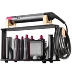 Lanhope Holder for Dyson Airwrap hair curling curler Styler styling set complete accessories 8 attachments Storage stand organizer rack wall mount Curling Iron Wand Desktop Countertop Bracket Metal