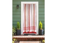 Rideau de porte moustiquaire en toile multicolore Rouge 140 x 225 cm - Morel