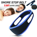 Anti Snore Aid Stop Snoring Strap Sleep Apnea Belt Jaw Solution Chin Support UK