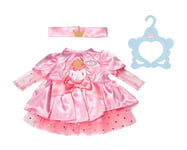 Baby Annabell Happy Birthday Dress 710548 - Pink Tulle Dress with Matching Crown Headband for 43cm Dolls - Suitable for Children from 3 years Old