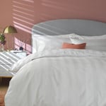 Habitat Cotton 400TC Sateen Stripe Bedding Set - Kingsize White