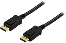 Deltaco DP-1010 DisplayPort-kabel 1 m Sort