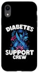 Coque pour iPhone XR Diabetes Support Crew Month Ribbon Type1 T1D Type 2 T2D Mom