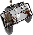 Contrôleur De Jeu Manette Telephone Portable 4 Détentes Triggers Mobile Gamepad Joystick Universel L1r1 Pour Pubg Iphone Android Ios Samsung Smartphone Largeur De 7 À 9,5 Cm