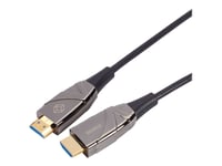 Black Box Active Optical Cable - Hdmi-Kabel - Hdmi Hann Til Hdmi Hann - 100 M - Fiberoptisk - 4K-Støtte