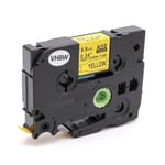 vhbw Cassette de gaine thermor?tractable noire sur jaune 8,8mm pour imprimante Brother P-Touch E300, E300VP, E500, E500VP, E550, E550W, E550WVP