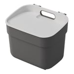 Poubelle Curver Prête À Récupérer 5 Litres Anthracite Avec Support Mural Ou Por