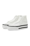 Vans Chaussures Femme SK8 Hi Tapered Stackform - B21 (Blanc/Noir)