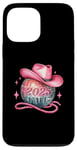 iPhone 13 Pro Max It's 2025 Y'all New Years Disco Ball With Pink Cowboy Hat Case