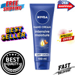 NIVEA Intensive Moisture Hand Cream (100ml) Nourishing Hand Cream free fast ship