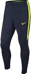 Nike M NK Dry SQD17 KPZ Pantalon Long pour Homme, Bleu (Obsidian/Volt/Volt), L