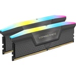 Corsair VENGEANCE RGB 64GB (2x32GB) DDR5 RAM 5200MT/s C40 Memory Kit - Cool Grey CMH64GX5M2B5200Z40