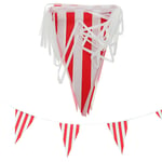 1 Set Party Banner Cirkus Karneval Randig Girland Flagga Karnevalstema Festdekorationer