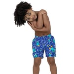 Speedo Infant Boy's Corey Croc Allover 11" Watershort, Beautiful Blue/Emerald/Mango/Aqua mint/White, 1-2 Years