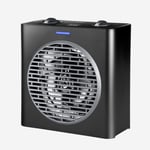 Bxsh2003E - Radiateur Soufflant 2000W, 2 Puissances De Chauffage, Fonction Ventilateur, Surface Jusqu'À 15M2, Système Anti-Surchauffe, Poignée, Compact, Noir