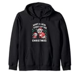 Funny Opossum Adopt A Local Street Cat Zip Hoodie