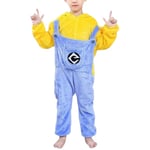 Minions tecknad djurpyjamas för barn, sovkläder, fest cosplay-dräkt 120cm