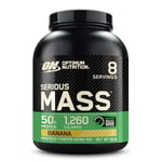 Optimum Nutrition Serious Mass Protein Powder High Calorie Mass Gainer with Vitamins, Creatine Monohydrate and Glutamine, Banana, 8 Servings, 2.73kg, Packaging May Vary