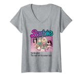 Womens Barbie T-Shirt, Official, 80's Team, Multiple Colours V-Neck T-Shirt