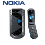 Brand New Nokia 7070 Prism  2G GSM 900 / 1800 Flip Phone (Unlocked) - Blue