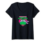 Teenage Mutant Ninja Turtles Valentine's Day Donatello Face V-Neck T-Shirt