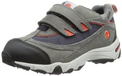 Timberland Ossipee FTK_Ossipee H & L GTX Oxford, Chaussures de randonnée garçon - Gris - Grau (Dark Grey with Orange), 34 EU