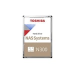 Toshiba N300 NAS - Disque dur - 4 To - interne - 3.5" - SATA 6Gb/s - 7200 tours/min - mémoire tampon : 256 Mo