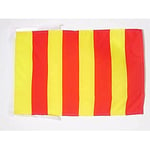 AZ FLAG Drapeau Commissaire de Course Rouge et Jaune 45x30cm - PAVILLON Changement d'adhérence 30 x 45 cm Haute qualité