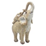 Lesser & Pavey Figurine éléphant avec Veau pour la Maison et Le Bureau | Décoration d'intérieur Cadeau pour Homme et Femme | Belle Figurine pour intérieur et extérieur | Décoration de Salon