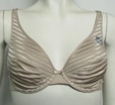 NEW 36 A PLUNGE BRA UNDERWIRED NON PADDED MARKS & SPENCER SMOOTHLINES FAWN