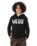 Vans By Vans Classic Zip Hoodie II Boys JR Black/White (Storlek XL)