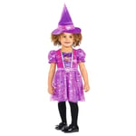 amscan Costume de sorcière pour enfant avec robe de sorcière et chapeau, Paw Patrol Skye Witch, Halloween, Carnaval et déguisement