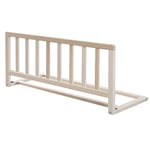 roba Barrière de Lit en Bois 90 cm - Protection Anti-Chute Sûre pour Bébés et Enfants - de 18 Mois à 5 Ans - Montage Facile sans Perçage - Hauteur de 38 cm - Naturel