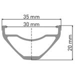 Dt Swiss F 572 29´´ 30 Db Vi Disc Tubeless Mtb Fälg