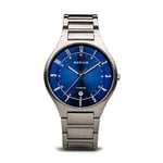 BERING Hommes Analogique Quartz Titanium Collection Montre avec Bracelet en Titane & Verre Saphir