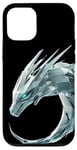 Coque pour iPhone 14 Pro Cyber Tech Dragon Cyberpunk géométrique futuriste